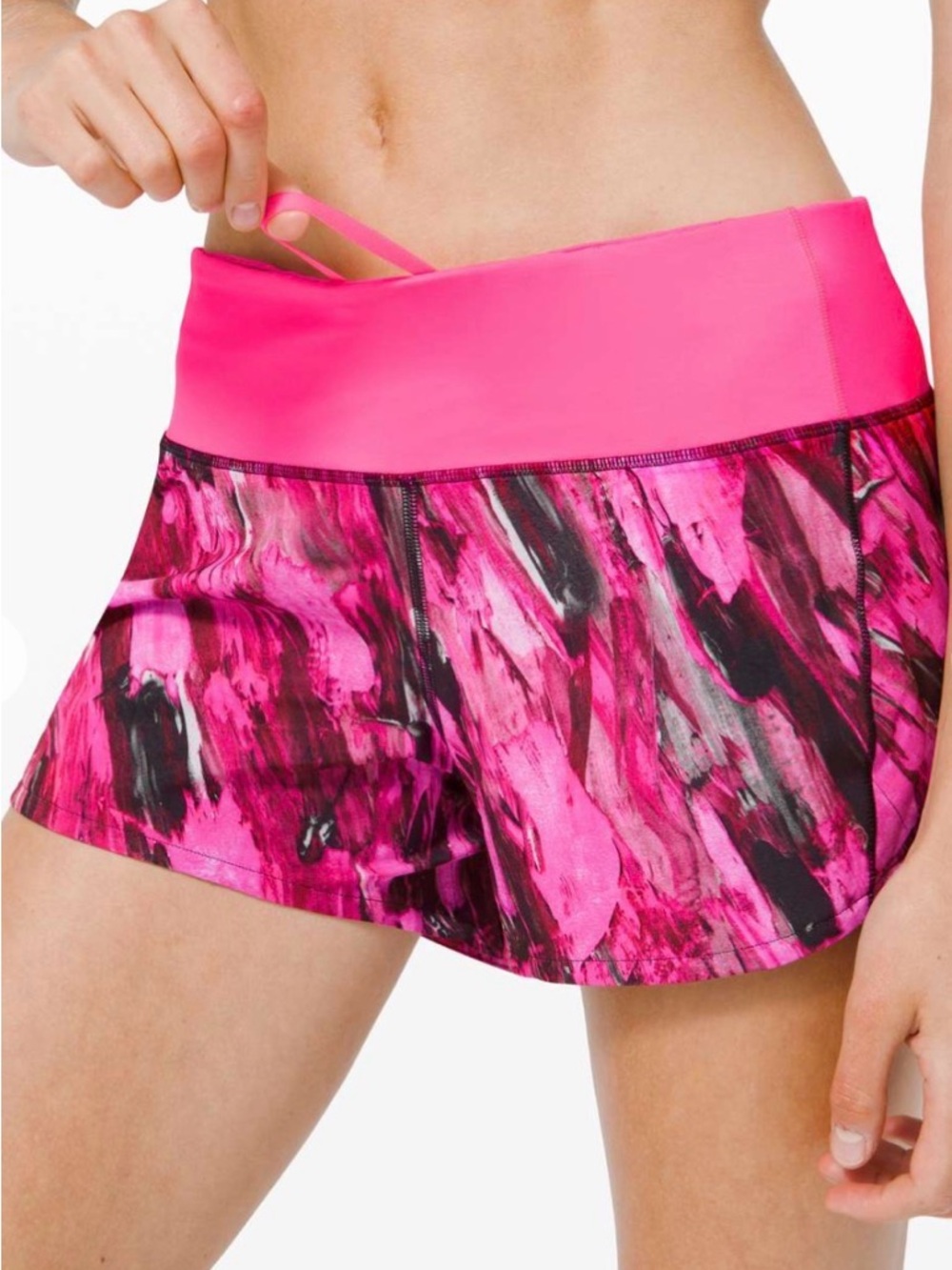 NWT Lululemon Speed Up Shorts Size 14 Mid-Rise 4” Inseam IRFM/PIHL - Picture 4 of 11